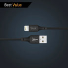 Basic Lightning 3A Black / Single Product 1 Meter